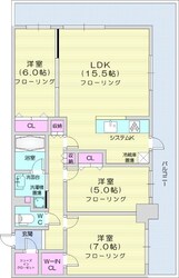 すすきの駅 徒歩5分 11階の物件間取画像